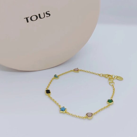 TOUS Bracelet Glory Bracelet in Silver Vermeil with five Gemstones Bracelet - Picture 2 of 7